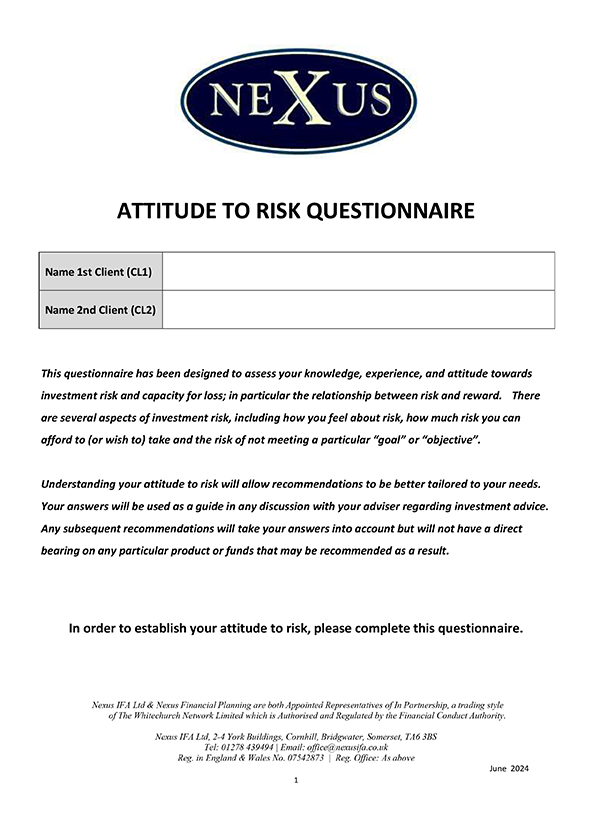 Attitude to Risk