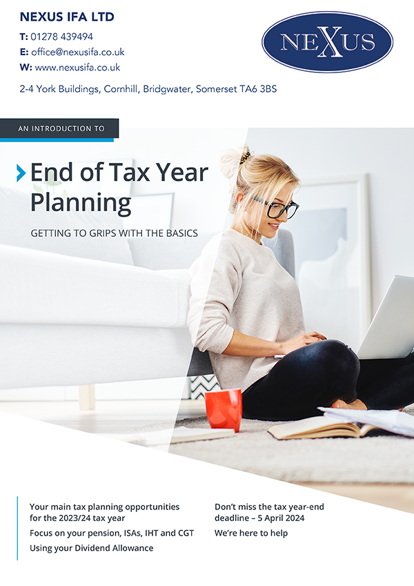 End of Year tax Planning