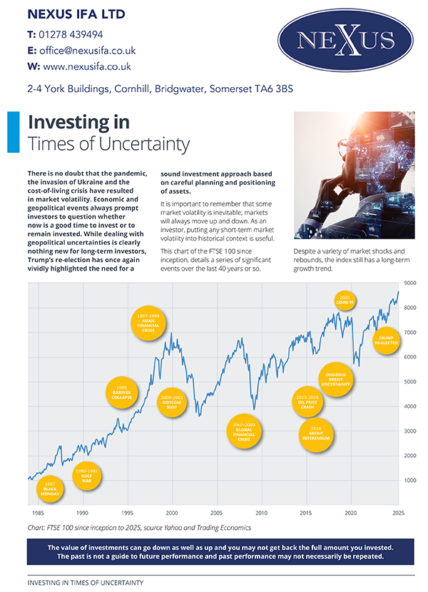 Investing in Times of Uncertainty